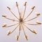 Large Italian Brass Chandelier with 12-Arms, 1960s, Image 4