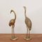 Large Brass Flamingos or Cranes, 1970s, Set of 2 2