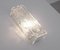 Ice Glas Wandlampe von Kaiser Leuchten, 1960er 4