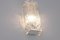 Ice Glas Wandlampe von Kaiser Leuchten, 1960er 2