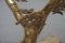 Messing Tree Sculpture Couchtisch mit runder Glasplatte, 1970er 6