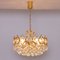 Gilded Brass and Glass Chandelier from Palwa, 1960s, Image 2