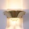 Brutalist Style Brass and Murano Glass Sconces, 1980s, Set of 6, Image 4