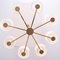 Italian Luxury Brass Chandelier with 8-Arms, 1960s 3