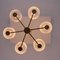 Italian Luxury Brass Chandelier with 6-Arms, 1960s, Image 2