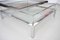 Sliding Glass Top Table in Chrome from Maison Jansen, 1970s, Image 2