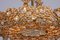 Gilded Brass and Crystal Glass Encrusted Chandelier from Palwa, 1960s, Image 7