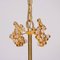 Gilded Brass and Crystal Glass Encrusted Chandelier from Palwa, 1960s, Image 3