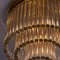 Vintage Glass and Brass Flush Mount Ceiling Lamp by Ernst Palme in the Style of Venini 6