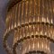 Vintage Glass and Brass Flush Mount Ceiling Lamp by Ernst Palme in the Style of Venini, Image 6