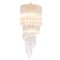 Large Murano Glass Quadriedri Spiral Chandelier with Gold-Plated Fixture, 1980s 1