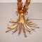 Large Gilt Metal Two-Trunk Palm Tree Floor Lamp by Hans Kögl, 1970s 7