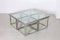 Large Coffee Table in Brass & Chrome with Nesting Tables from Maison Charles, 1960s, Set of 5 6