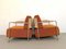 Fabric Lounge Chairs, 1980s, Set of 2 3