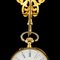 Antique Swiss 18k Gold, Diamond & Garnet Set Watch Chatelaine, 1870s 6