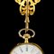 Antique Swiss 18k Gold, Diamond & Garnet Set Watch Chatelaine, 1870s, Image 6