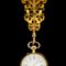Antike schweizerische 18 Karat Gold, Diamanten & Granat Geflecht Uhr Chatelaine, 1870er 21