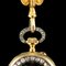 Antike schweizerische 18 Karat Gold, Diamanten & Granat Geflecht Uhr Chatelaine, 1870er 4
