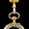 Montre Chatelaine Antique en Or 18k, Diamant & Grenat, Suisse, 1870s 4