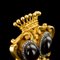 Antike schweizerische 18 Karat Gold, Diamanten & Granat Geflecht Uhr Chatelaine, 1870er 13