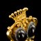 Orologio Chatelaine antico in oro, 18 carati, diamanti e granato, fine XIX secolo, Immagine 13