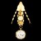 Antique English 18k Gold & Enamel Open-Faced Verge Watch Chatelain, 1700s 22