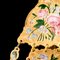 Antike englische 18 Karat vergoldete & emaillierte Emaille Kronleuchter Chatelain Uhr, 1700er 18