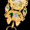 Antike englische 18 Karat vergoldete & emaillierte Emaille Kronleuchter Chatelain Uhr, 1700er 14