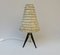 Lámpara de mesa trípode austriaca de latón, años 50, Imagen 1