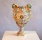 Grand Vase Amphora Style Rococo Vintage en Porcelaine par Capodimonte 1