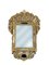 Specchio antico in legno placcato in oro intagliato a mano, Immagine 1