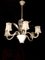 Lámpara de araña vintage de satín de Seguso, Imagen 6