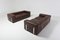 Vintage Brown Leather Nr. 711 Sofa by Tito Agnoli for Cinova, 1970s 11