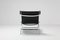 Vintage Chrome and Black Leather Lounge Chair by Paul Tuttle for Flexform, 1980s 4