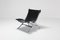 Vintage Chrome and Black Leather Lounge Chair by Paul Tuttle for Flexform, 1980s, Image 12