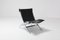 Vintage Chrome and Black Leather Lounge Chair by Paul Tuttle for Flexform, 1980s 3