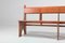 Wabi Sabi Style Solid Oak Bench, 1940s, Immagine 6