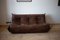 Vintage Brown Leather 3-Seat Togo Sofa by Michel Ducaroy for Ligne Roset 2