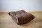 Vintage Brown Leather Togo Living Room Set by Michel Ducaroy for Ligne Roset, Set of 3 9