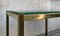 Italian Modern Brass and Smoke Glass Side Table, 1970s 2