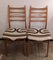 Vintage Beech and Beige Wool Dining Chairs, 1970s, Set of 2 3