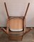 Vintage Beech and Beige Brown Wool Dining Chairs, 1970s, Set of 4 8