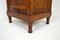 Antique Art Nouveau Carved Walnut Nightstand with Marble Top, 1900s 12
