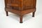 Antique Art Nouveau Carved Walnut Nightstand with Marble Top, 1900s, Image 12