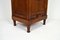 Antique Art Nouveau Carved Walnut Nightstand with Marble Top, 1900s 11