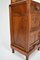 Antique Art Nouveau Carved Walnut Nightstand with Marble Top, 1900s 8