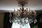 19th Century Italian Neoclassical Giltwood and Crystal Chandelier 8