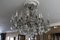 19th Century Italian Neoclassical Giltwood and Crystal Chandelier 1