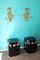 Vintage Wood Sconces Featuring Monkeys, Set of 2, Image 12