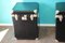 Black Leather Steamer Trunks, 1980s, Set of 2, Image 7